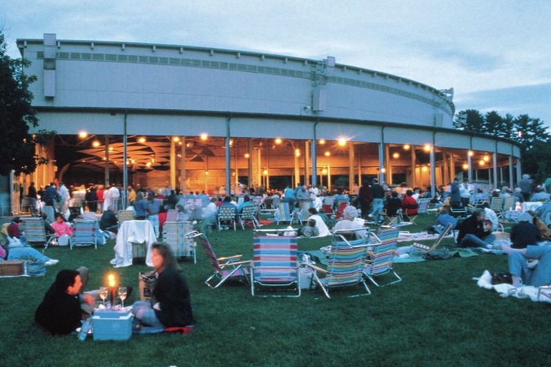 The scene at Tanglewood.